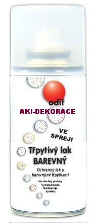 TŘPYTIVÝ LAK ve spreji BAREVNÝ 125ml