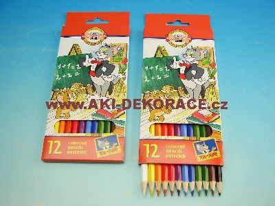 Pastelky 365214/12 TOM+JERRY OK7 dlouhé 