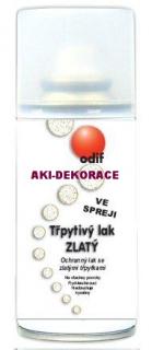 TŘPYTIVÝ LAK ve spreji ZLATÝ 125ml