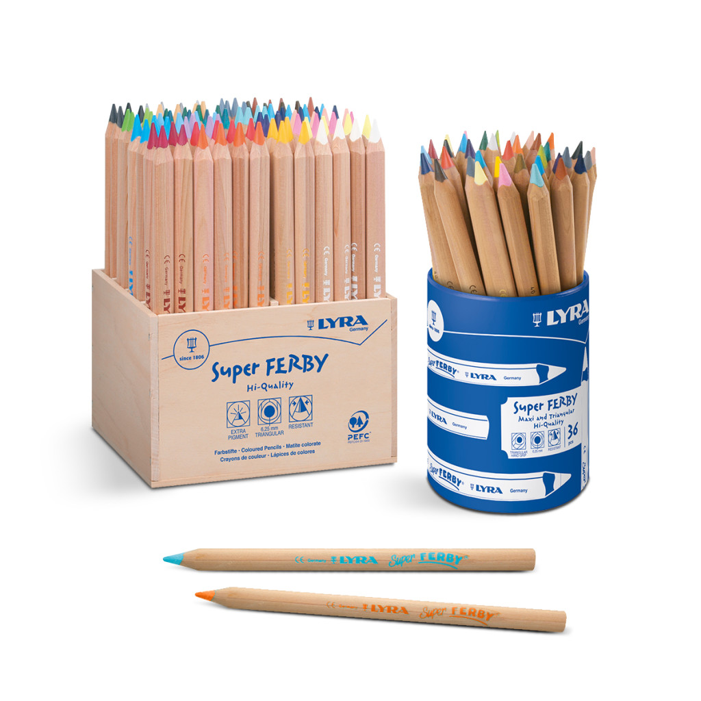 Pastelka Lyra Super Ferby Nature JUMBO, trojhranná - sv. zelená