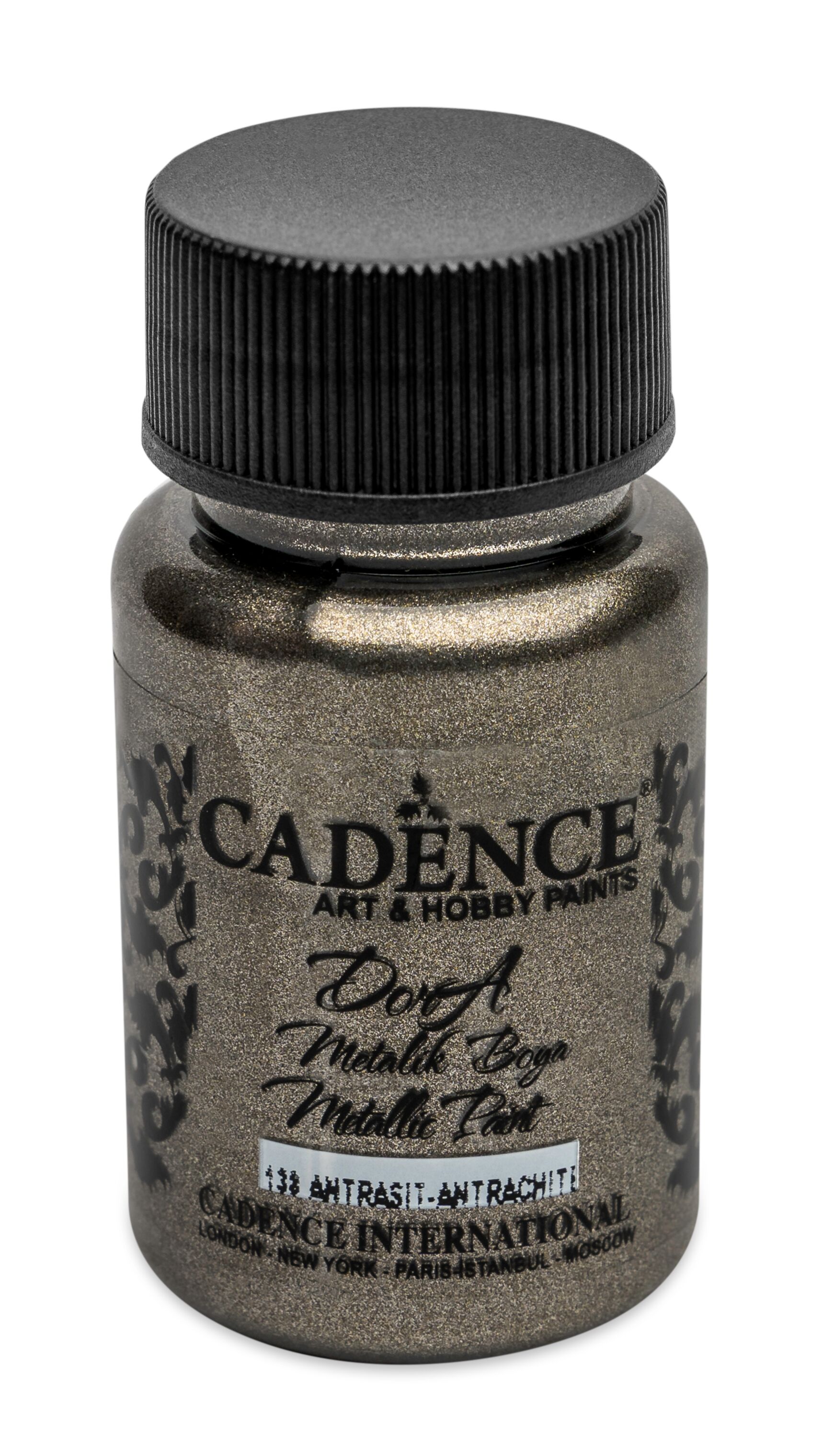 Barva akrylová Cadence Dora Metallic -antracitová