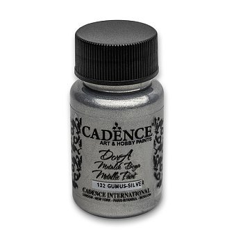 Barva na textil Cadence DORA, 50 ml - stříbrná ( silver )