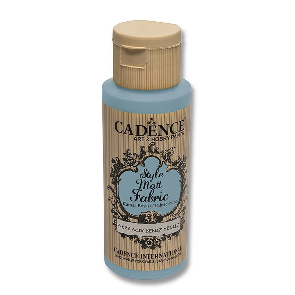 Barvy na textil Cadence Style Matt Fabric - 59 ml - MODROZELENÁ