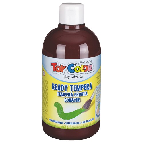 TMAVĚ HNĚDÁ,TEMPEROVÁ BARVA,TOY,COLOR,500ml,