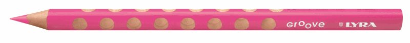 Pastelka Lyra GROOVE JUMBO, trojhranná - svítící růžová