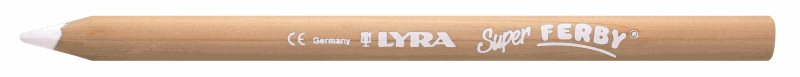 Pastelka Lyra Super Ferby Nature JUMBO, trojhranná - bílá