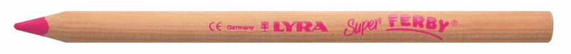 Pastelka Lyra Super Ferby Nature JUMBO, trojhranná - magenta