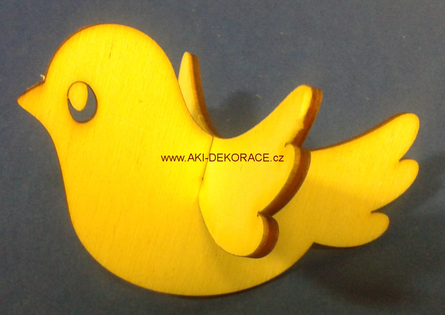 Dřevěný výřez skládaný PTÁČEK 1 9x5,5cm