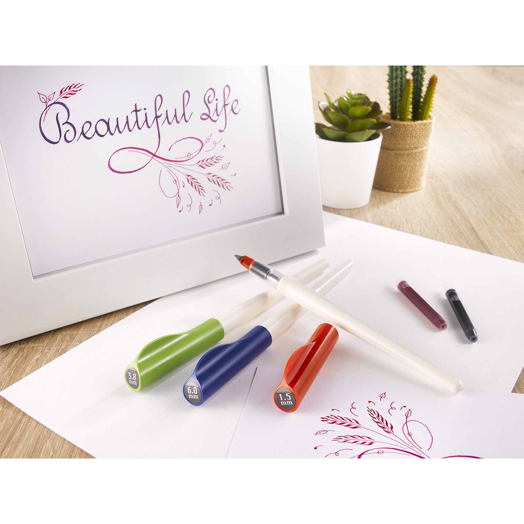 Pilot, Kaligrafické pero Parallel Pen, 3.8, stříbrná