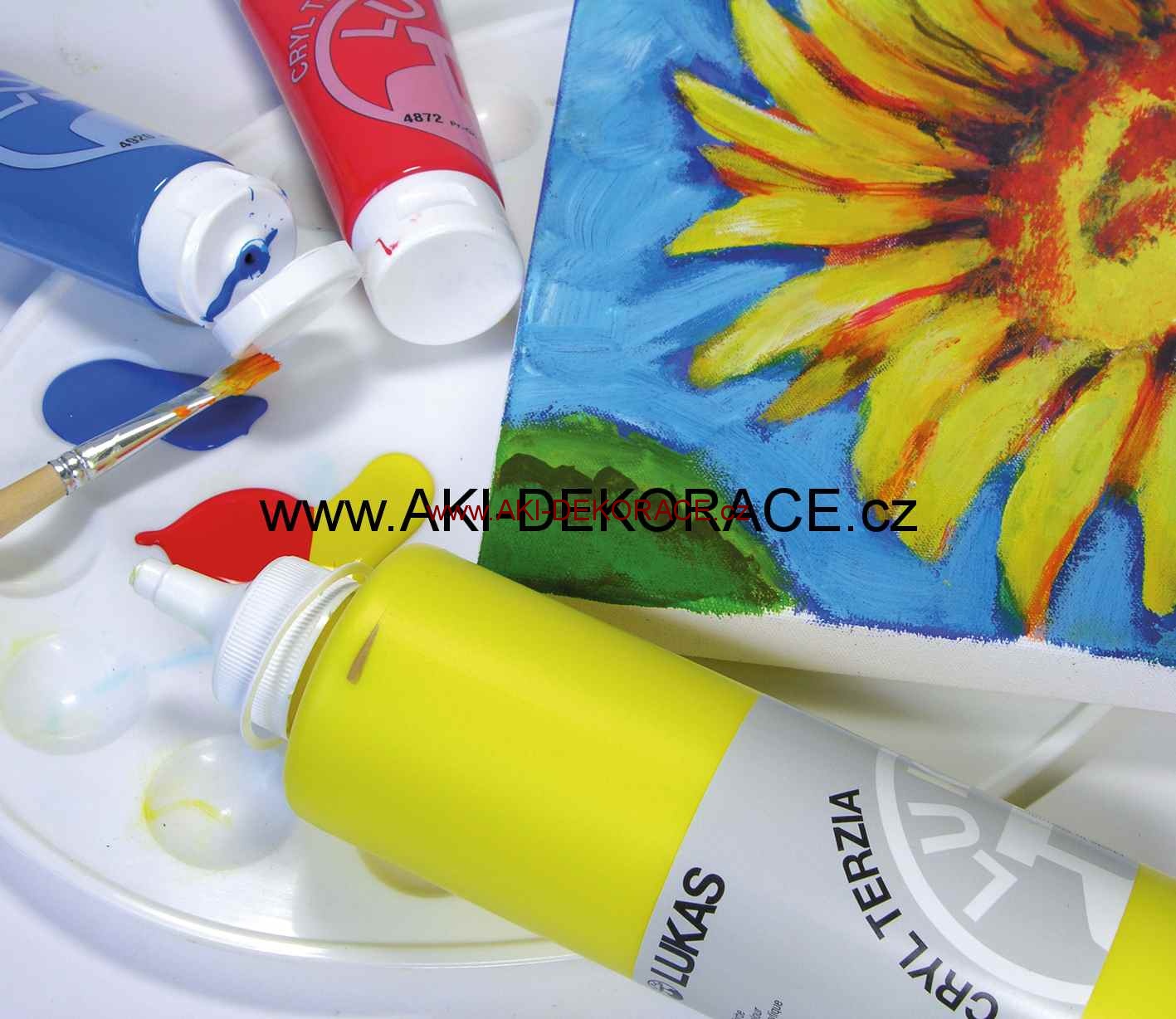 Primární červená - LUKAS Akrylová barva 500ml. 4850