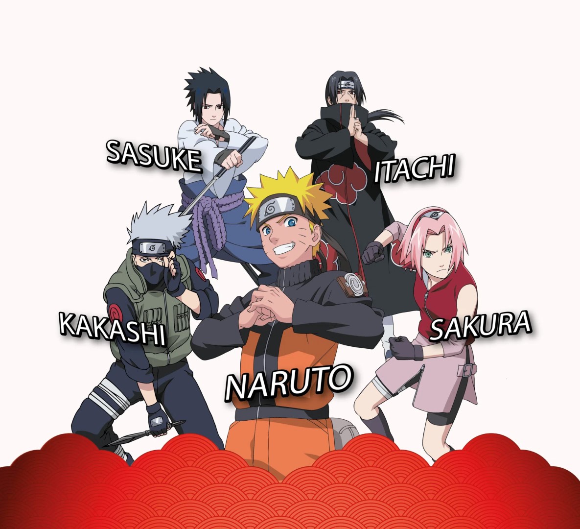 Přepisovatelný roller Pilot Frixion Ball Clicker 07 NARUTO - červená - Sakura