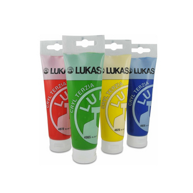 Akrylová barva LUKAS "Cryl Terzia" 125 ml - Indiánská žlutá. 4824