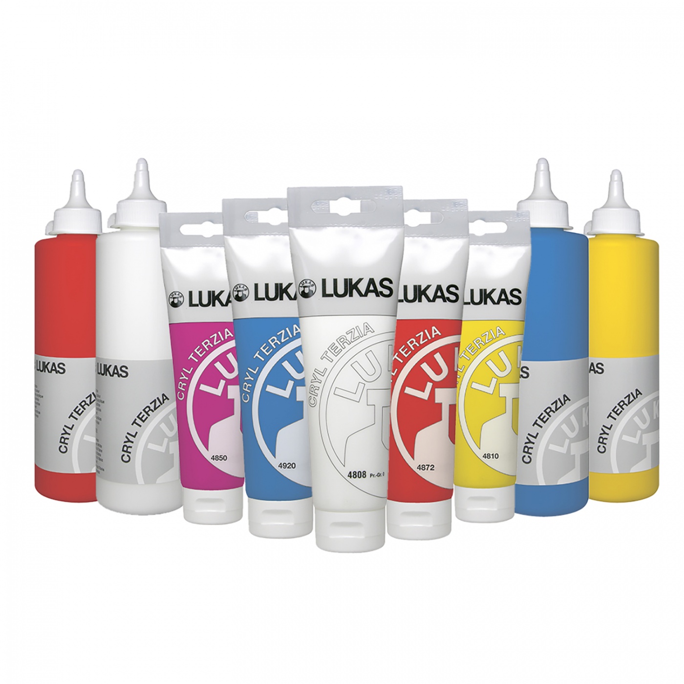 Akrylová barva LUKAS "Cryl Terzia" 125 ml - Titanová běloba. 4808