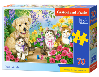 Puzzle Castorland 70 dílků premium - Nejlepší přátelé