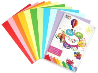 Barevný papír A4, 110g/m2 - 50 listů