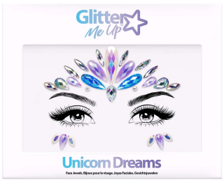 Samolepicí kamínky na obličej - Unicorn Dreams