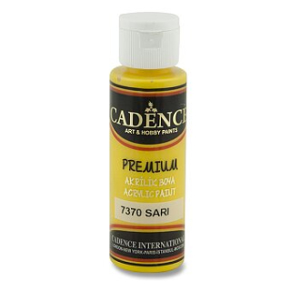 Akrylové barvy Cadence Premium - 70 ml, SV ŽLUTÁ