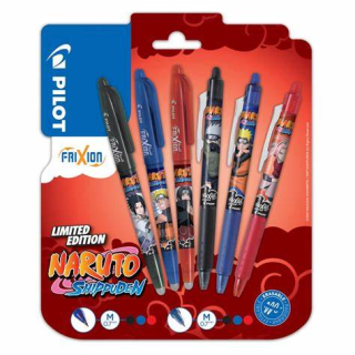 Gumovací pero Pilot FriXion Clicker 0,7 mm - Naruto - modrá
