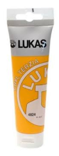 Akrylová barva LUKAS "Cryl Terzia" 125 ml - Indiánská žlutá. 4824