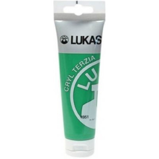 Akrylová barva LUKAS "Cryl Terzia" 125 ml - Chrom zelená světlá. 4951