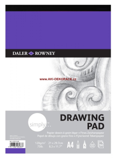 Blok Simply Drawing A3 - kreslící blok / 120g/m2 - 50 listů.