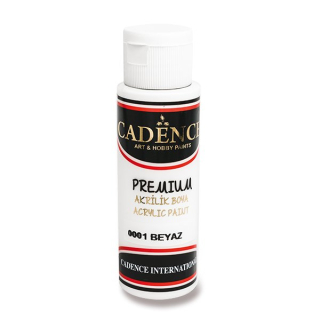 Akrylové barvy Cadence Premium - 70 ml,BÍLÁ