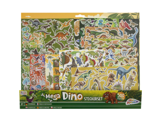 Mega sada samolepek - dino, 500 ks