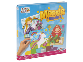 Mozaikový obrázky podle čísel - princezna, unicorn, mořská panna