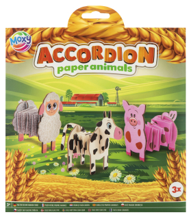 Zvířata z papírové harmoniky - farma