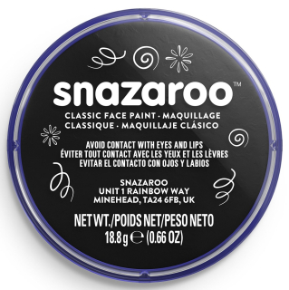 Snazaroo barva na obličej 18ml- černá