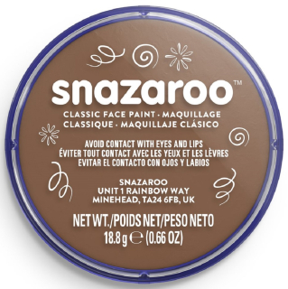 Snazaroo barva na obličej 18ml - béžově hnědá - "Beige Brown"