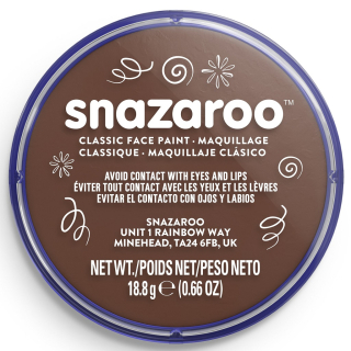 Snazaroo barva na obličej 18ml - hnědá - "Light Brown"