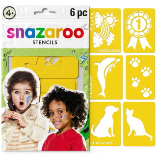 Snazaroo šablony na obličejové barvy 6ks- žluté