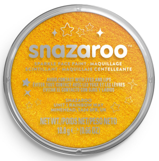 Snazaroo barva na obličej třpytivá18ml- žlutá