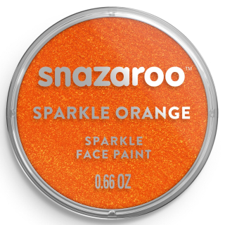Snazaroo barva na obličej třpytivá18ml- oranžová