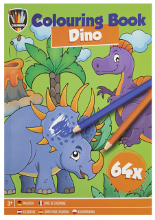Kniha omalovánek, 64 listů - Dino