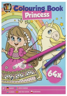 Kniha omalovánek, 64 listů - Princezna