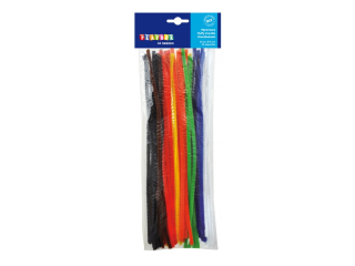 Chlupaté modelovací drátky, 30cm 50ks, tl.6mm základní barvy