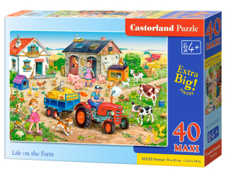 Puzzle Castorland MAXI 40 dílků - Život na farmě